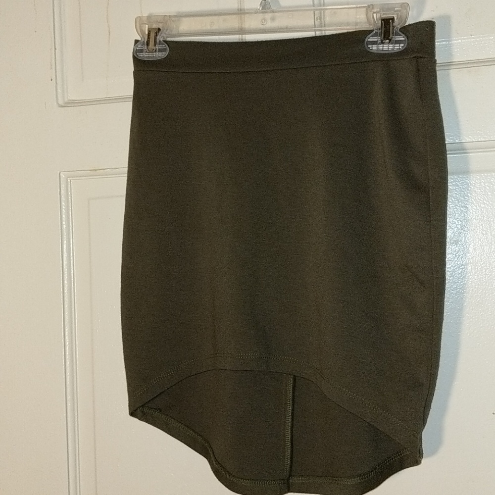 High low mini skirt